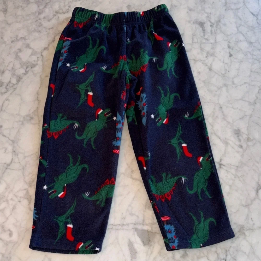 Carter's Kids Pajama Dinosaur Festive & Batman Bottoms Bundle  5/6Y
